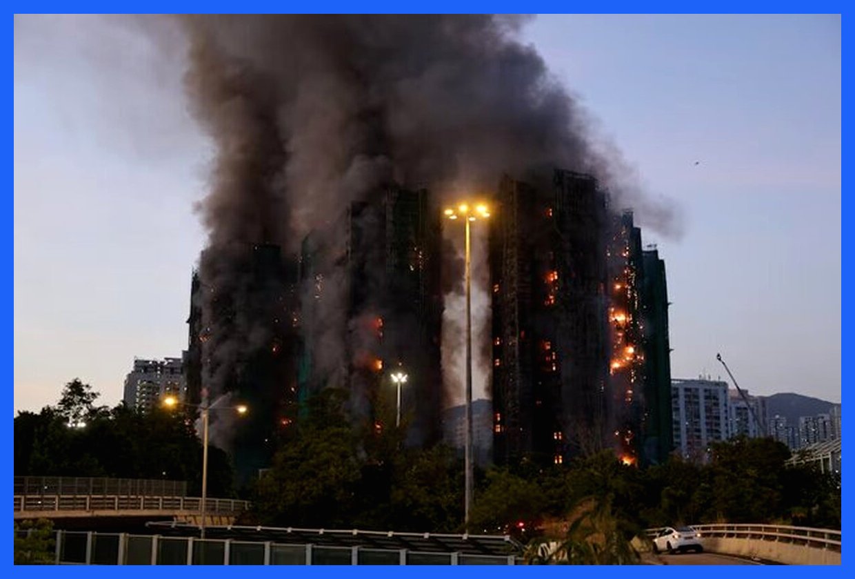 افزایش تلفات آتش‌سوزی ویرانگر در هنگ‌کنگ