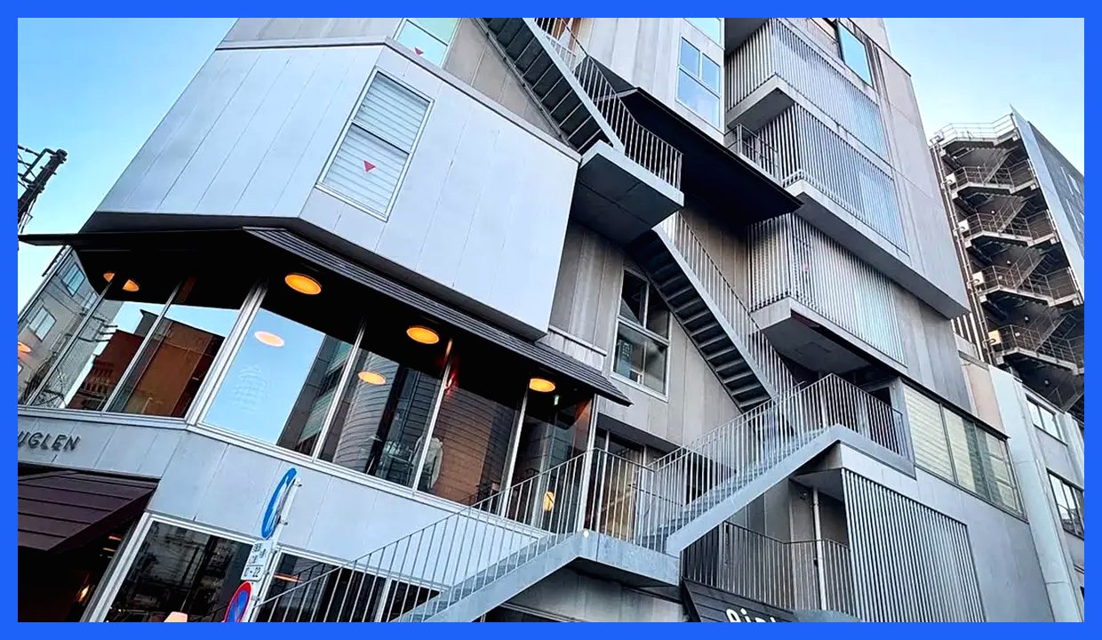 نمای جذاب و شلوغ یک ساختمان در توکیو! (تصاویر)