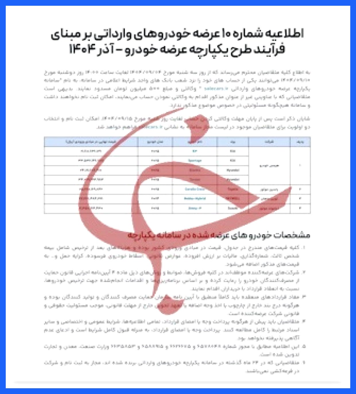 تمدید مهلت وکالت‌نامه برای ثبت خودروهای وارداتی
