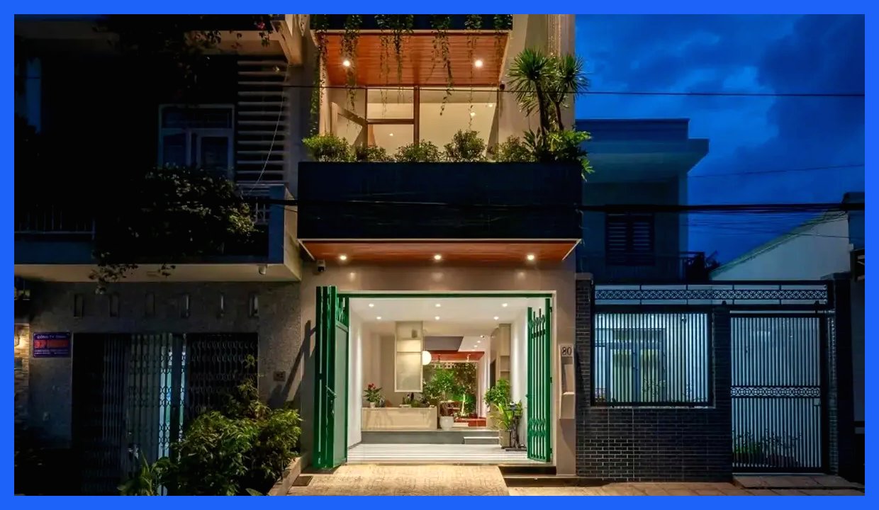 فرازی از زیبایی: طراحی خیره‌کننده ساختمان ۴ طبقه در زمینی ۹۰ متری (+تصاویر)