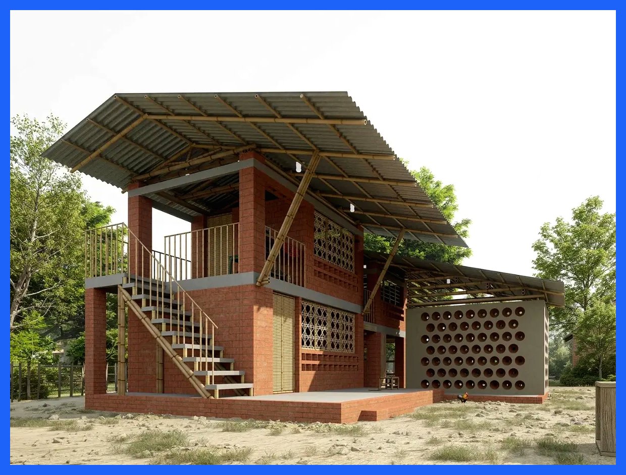 خانه ای با طراحی ضد سیل و خنک کننده طبیعی فقط 2500 دلار! (+تصاویر)