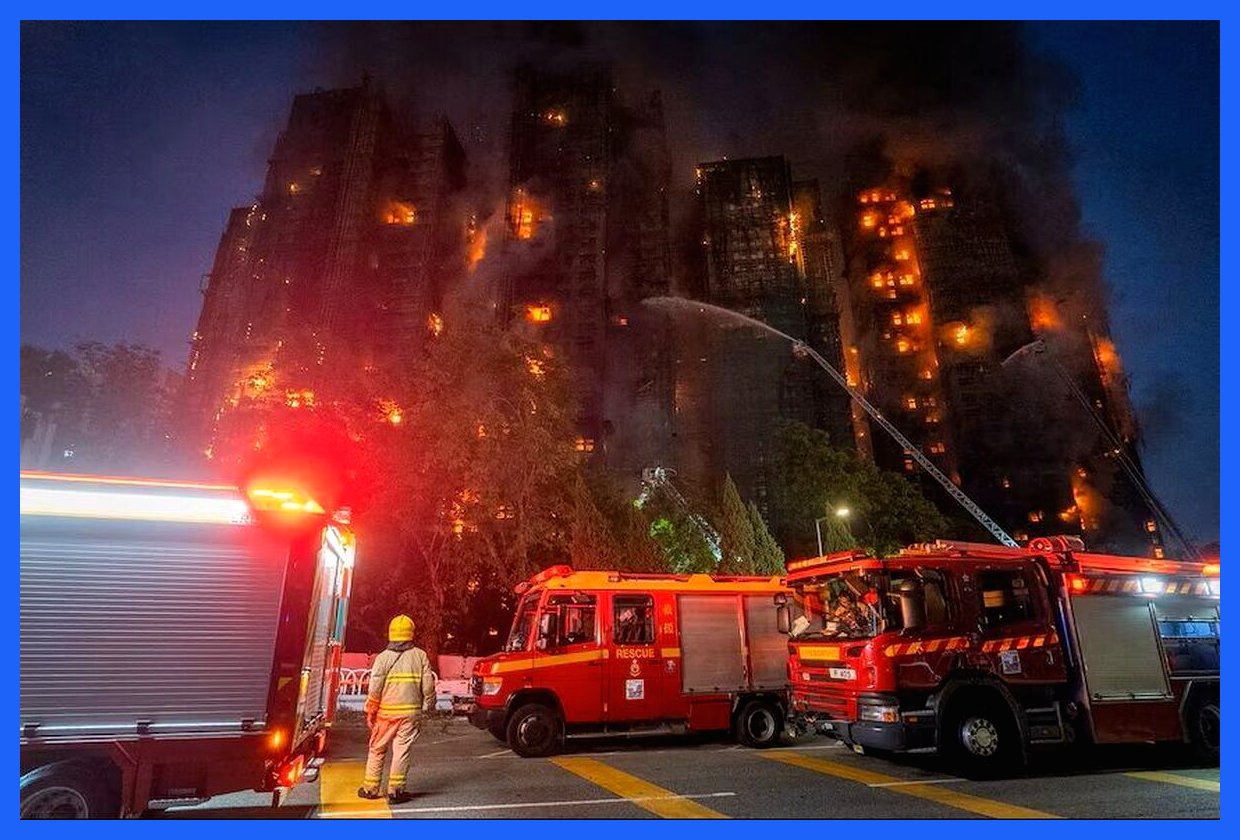 تعداد قربانیان آتش‌سوزی در هنگ‌کنگ به ۹۴ نفر افزایش یافت