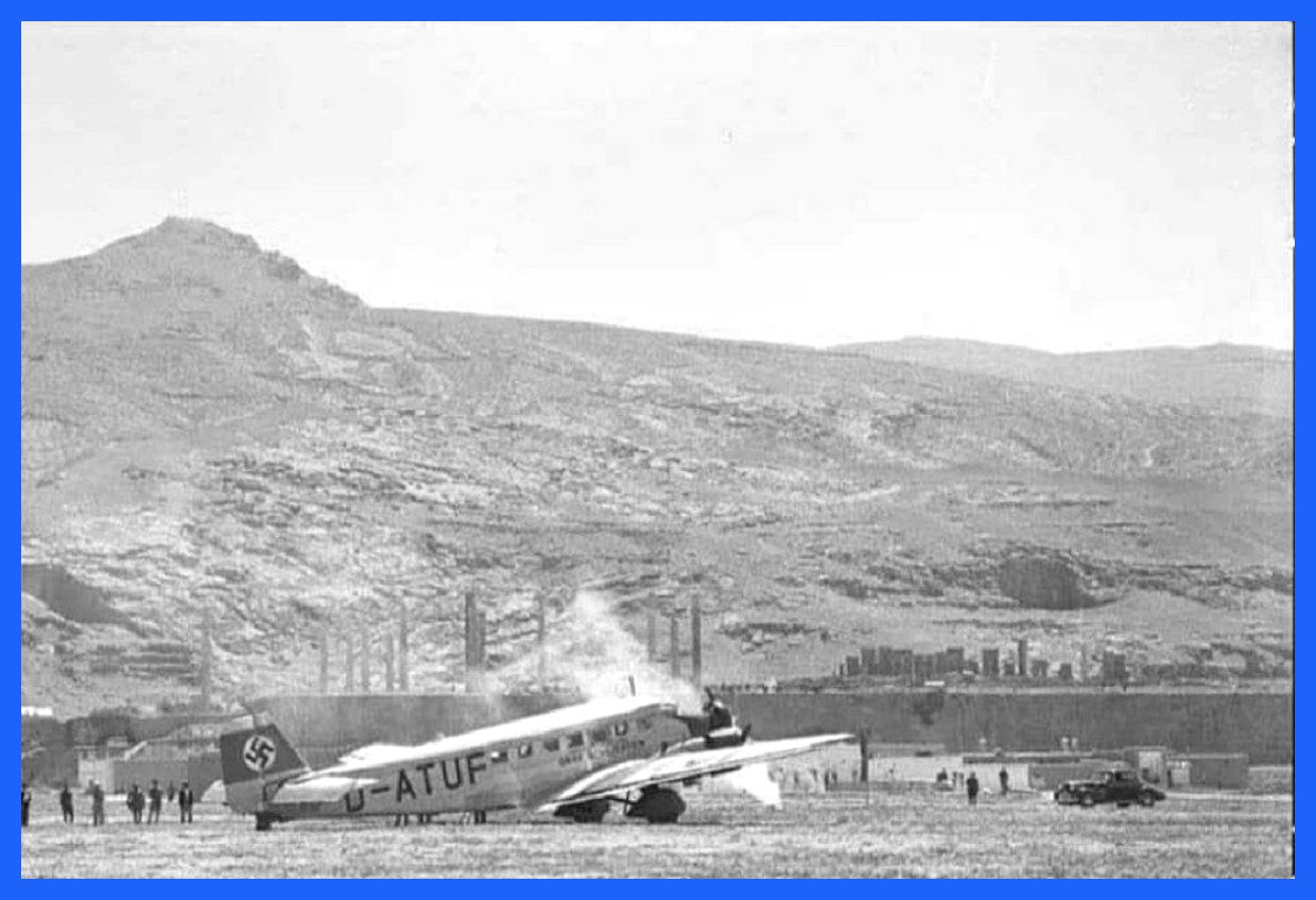 هواپیمای آلمانی در تخت جمشید: نگاهی به تاریخ در سال ۱۳۱۲ (+عکس)