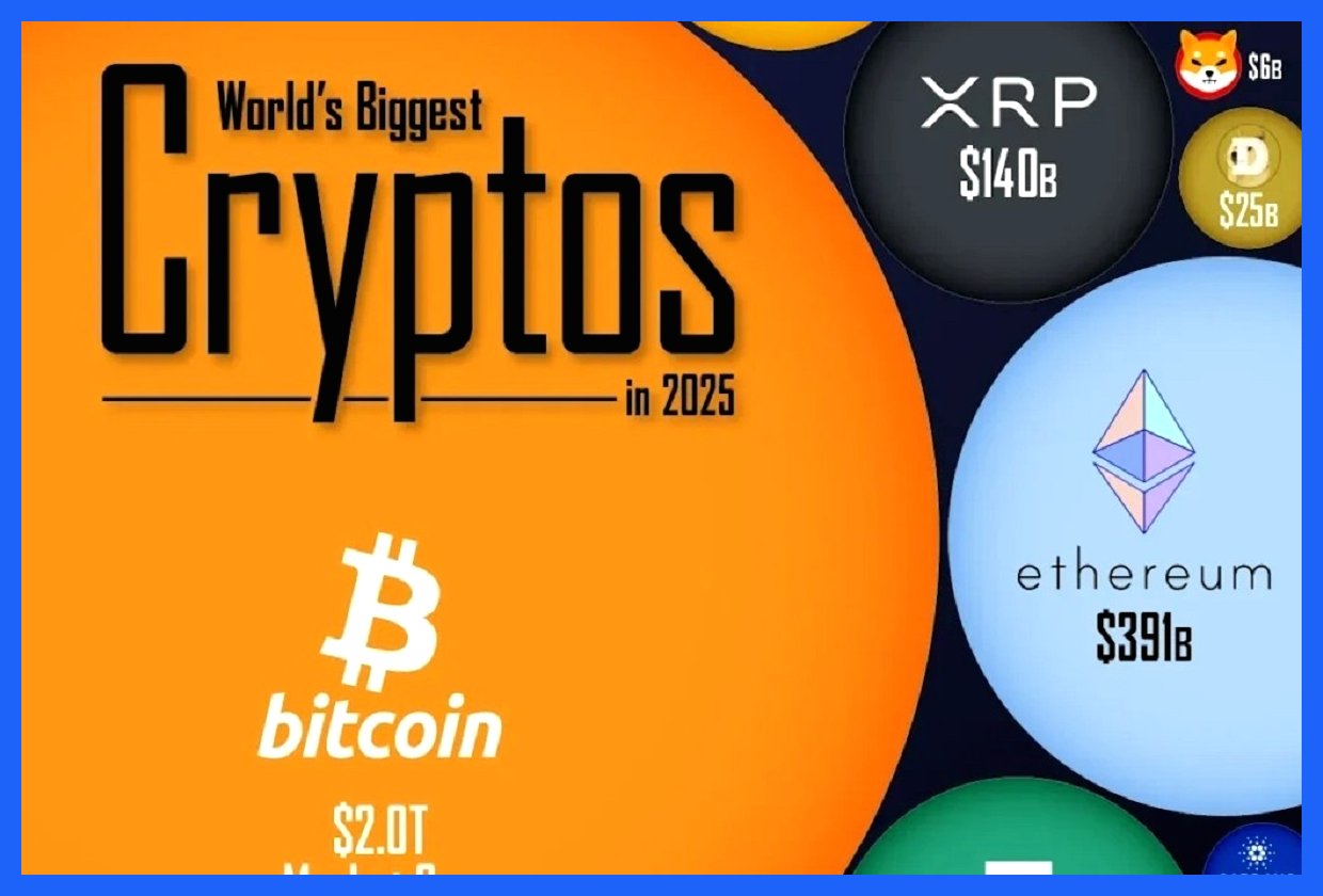 ۵۰ رمزارز برتر جهان در سال ۲۰۲۵: معرفی برترین‌ها بر اساس ارزش بازار (+ اینفوگرافی)