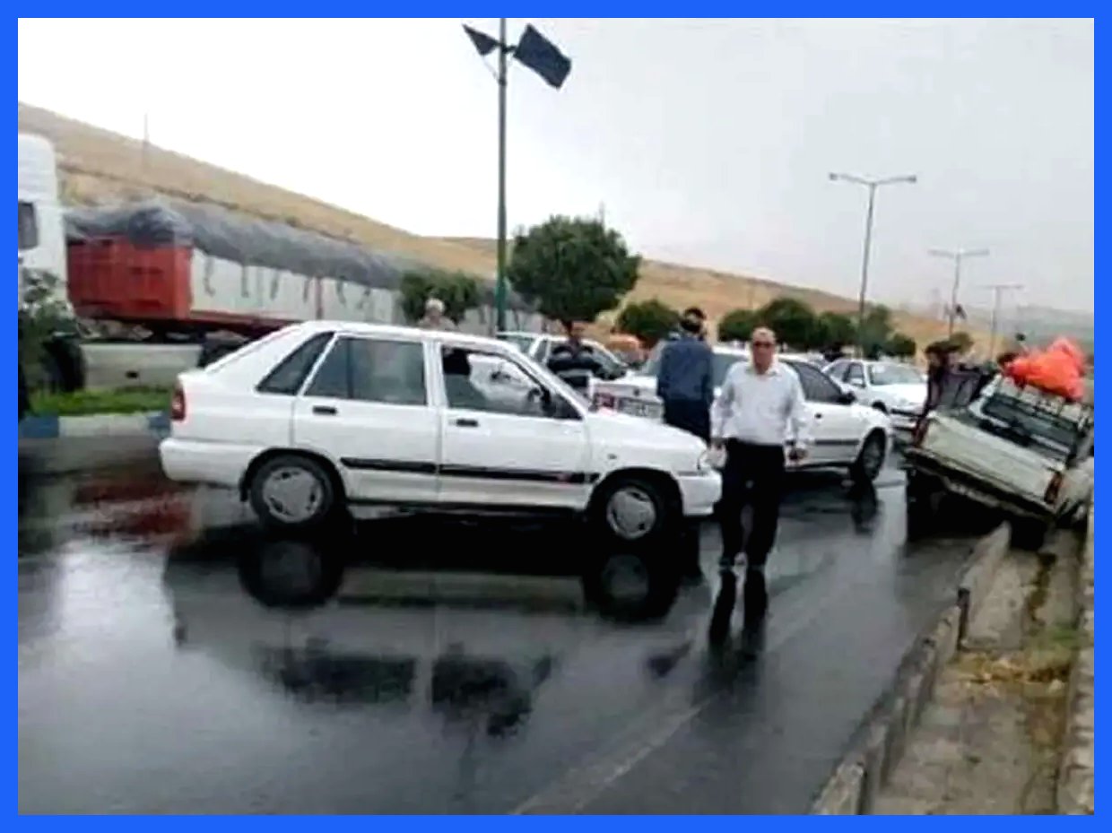 بارش باران در مشهد، عامل تصادف ۷۷۴ خودرو شد