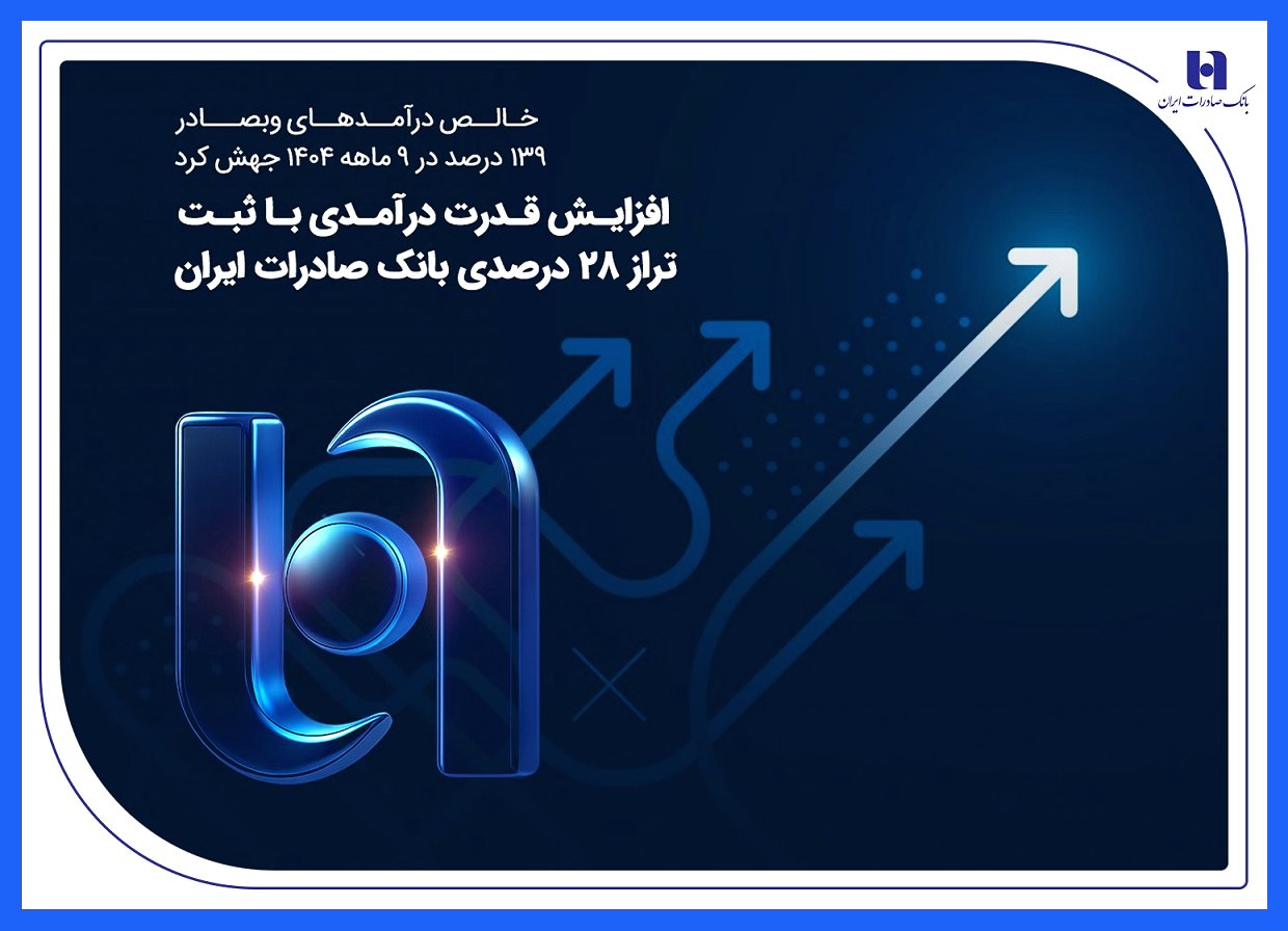 افزایش ۲۸ درصدی درآمدها در بانک صادرات ایران