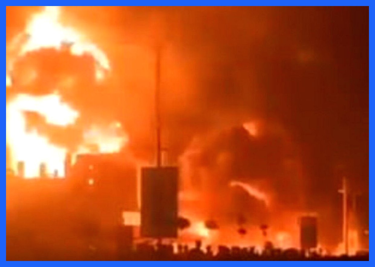 انفجار مهیب در پالایشگاه نفتی شرق سوریه