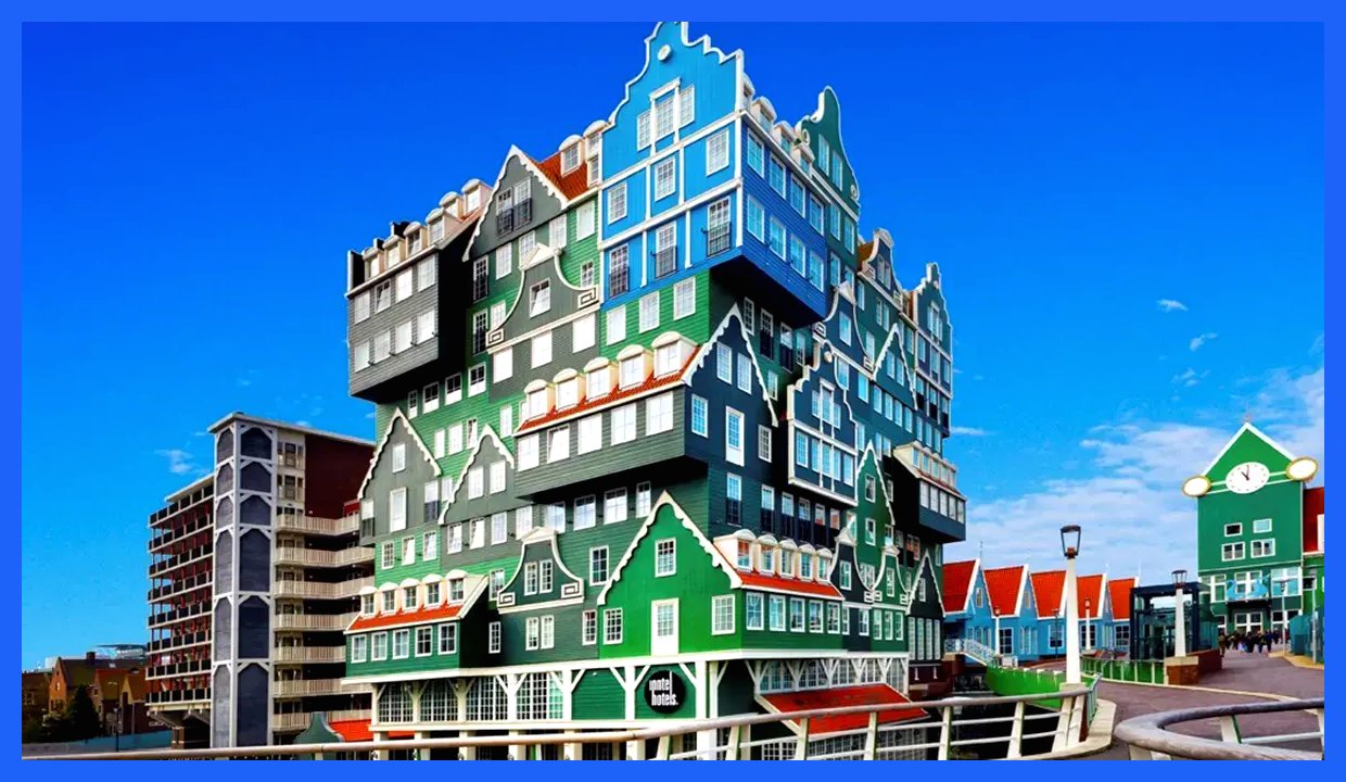 «هتل اینتل» زاندام؛ اقامتی منحصر به فرد در دل معماری پست‌مدرن (+عکس)