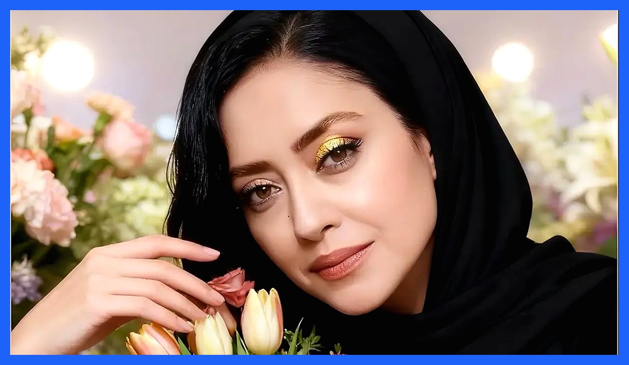 پرتره نورانی بهاره کیان افشار؛ نتیجه خلاقیت با هوش مصنوعی و بازی با رنگ (عکس)