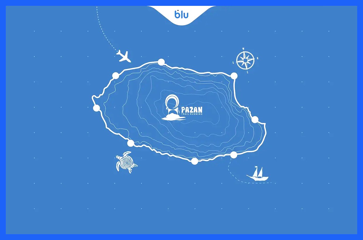 بلو، حامی ماراتن بزرگ کیش شد