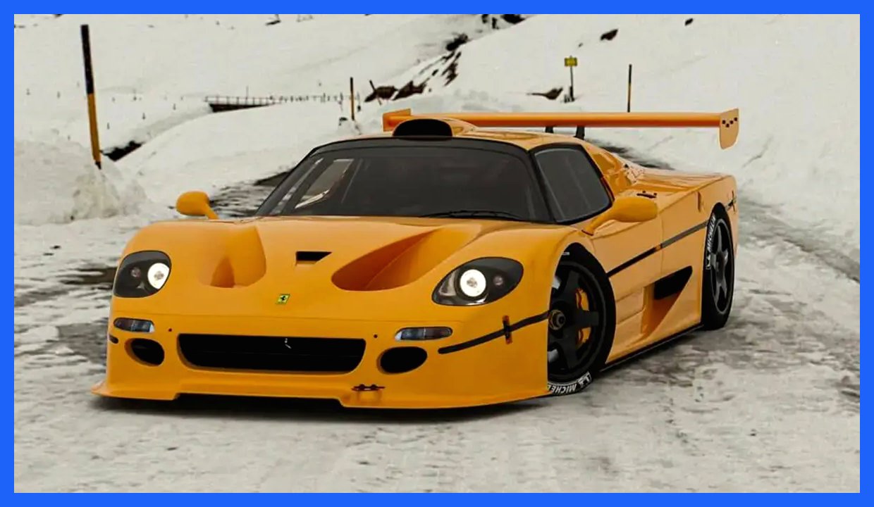 فراری F50 GT در برف؛ تصاویری جذاب از هایپرکار کمیاب در مسیرهای کوهستانی برفی