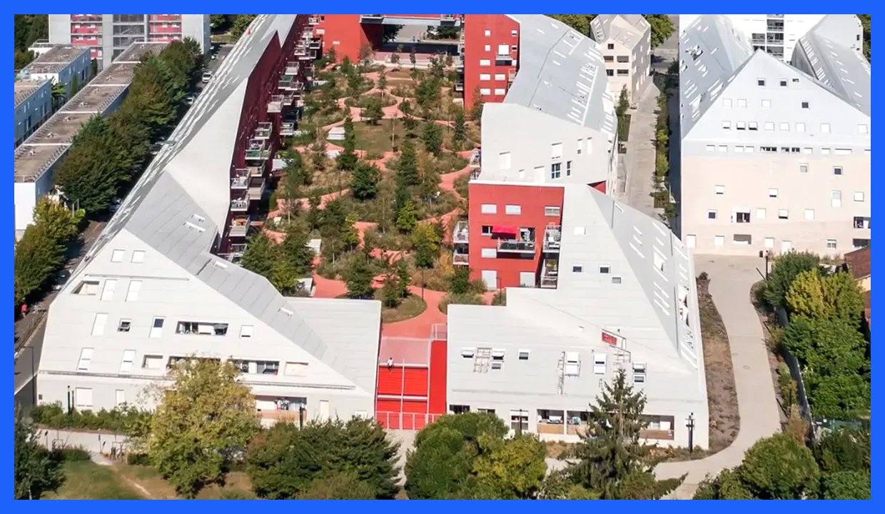 معماری خیره‌کننده مجتمع مسکونی ۳۰۸ واحدی در فرانسه (+عکس)