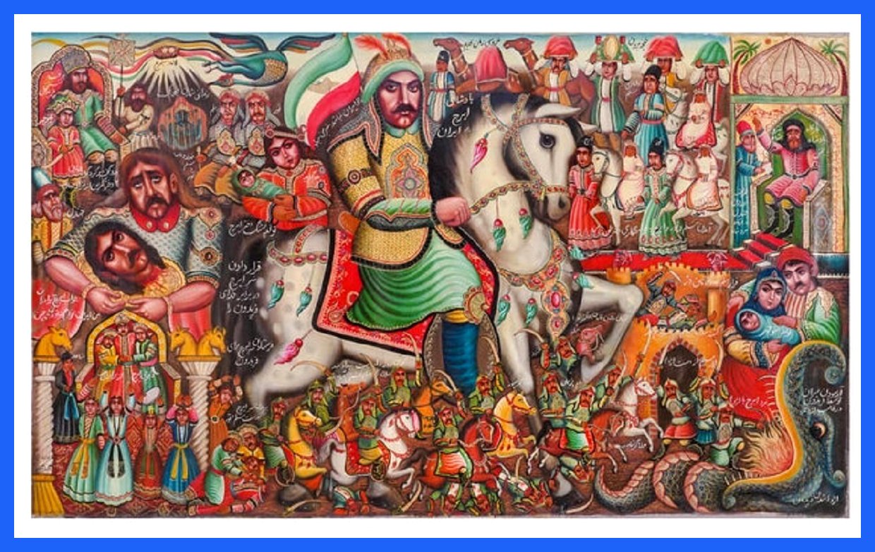 نجات نقاشی قهوه‌خانه‌ای توسط هنرمند بازگشته از فرنگ! (+عکس)