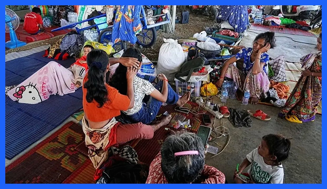 تداوم بمباران تایلند بر کامبوج؛ بحران آوارگی نیم میلیون نفر