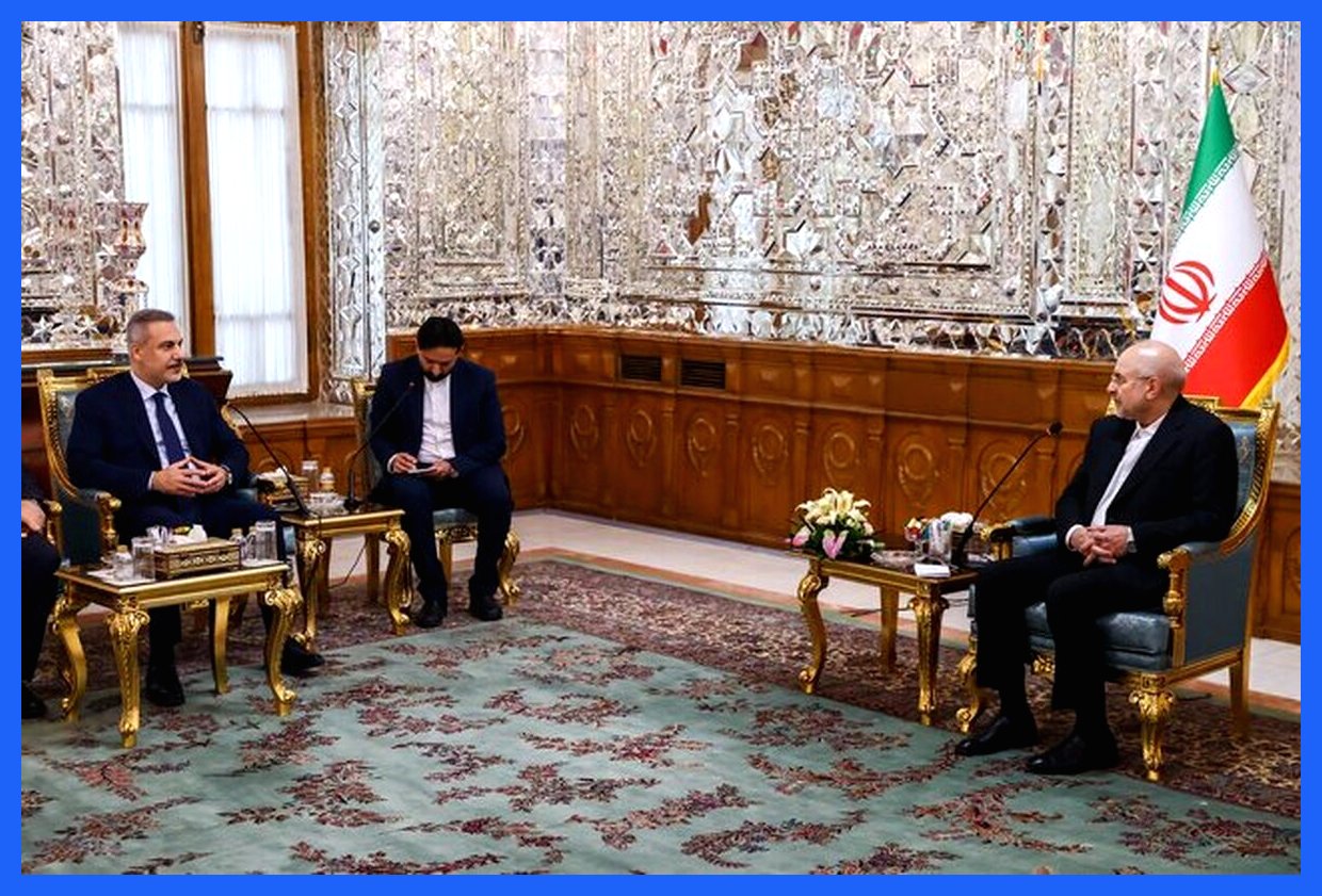 قالیباف در دیدار با وزیر خارجه ترکیه: هدف ایران و ترکیه رساندن حجم مبادلات اقتصادی به ۳۰ میلیارد دلار است