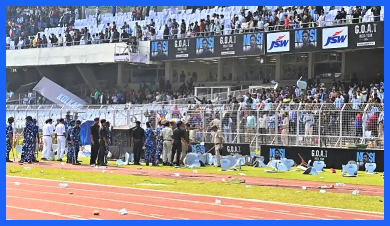 آشوب و جنجال در آغاز تور هند لیونل مسی؛ پرتاب صندلی‌ها پس از خروج ناگهانی ستاره آرژانتینی