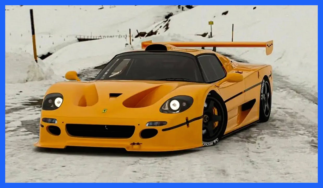 فراری F50 GT در برف؛ تصاویری جذاب از هایپرکار کمیاب در مسیرهای کوهستانی برفی
