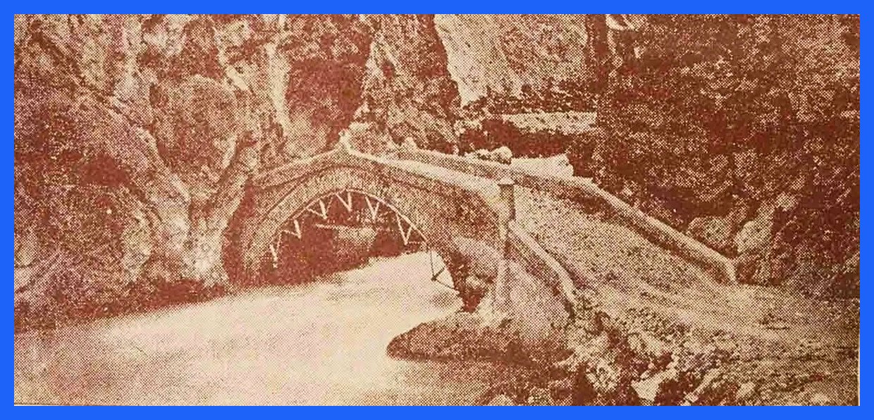 عکسی نادر از پل تاریخی پنجابه در مسیر تهران به مازندران؛ سال 1310