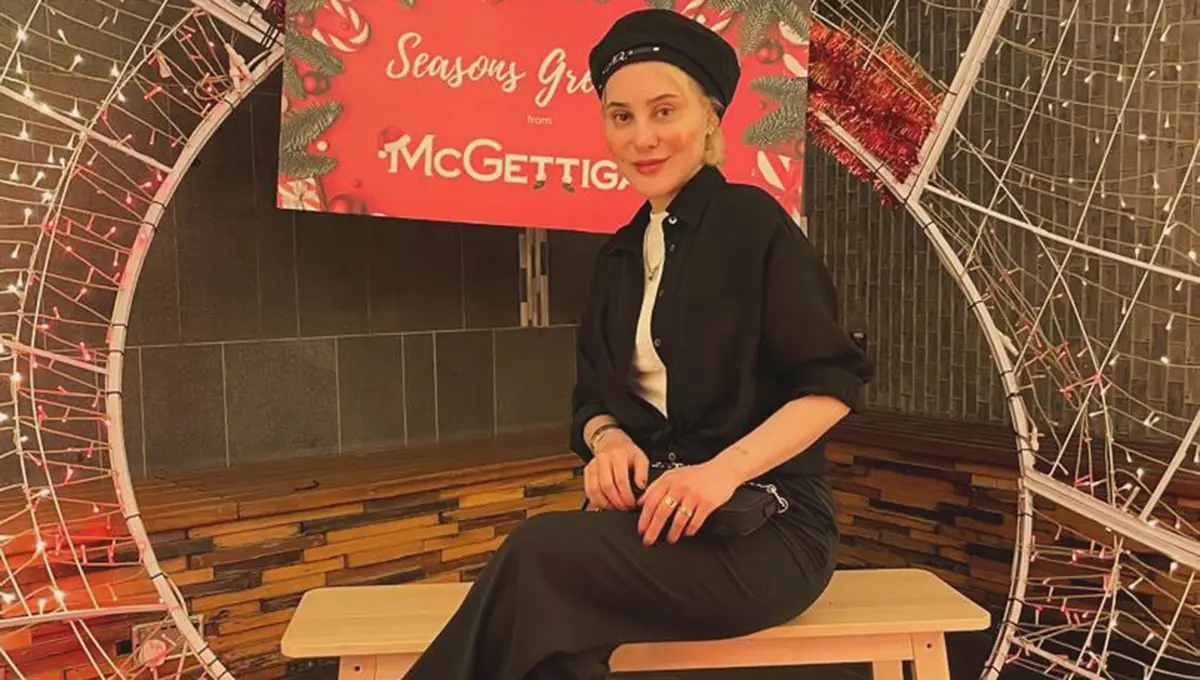 عکس‌های چشم‌نواز آرام جعفری در فوتوشوت مونوکروم با استایل تمام مشکی