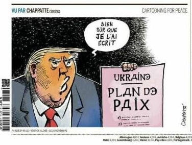 به گزارش آگاهنا، کاریکاتوری از ترامپ به عنوان یک طرح روسی برای اوکراین طراحی شده است. این کاریکاتور به نقد سیاست‌های ترامپ در قبال اوکراین و روابطش با روسیه می‌پردازد و واکنش‌های متنوعی را در فضای مجازی به همراه داشته است. این تصویر نشان‌دهنده تنش‌های سیاسی