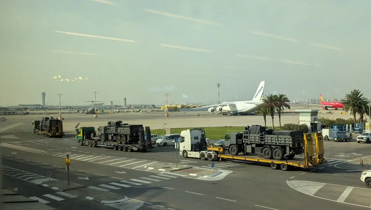 ورود هواپیمای باری حامل تجهیزات نظامی آمریکایی از مبدأ امارات به فرودگاه بن گوریون