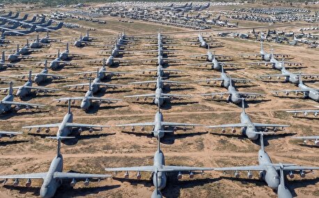 ۴۰۰۰ هواپیما، 1050 هکتار، یک گورستان گران‌قیمت/ اینجا هوای خشک یک امتیاز است(تصاویر)