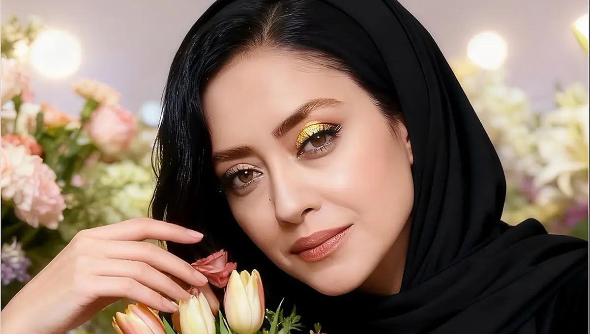 پرتره نورانی بهاره کیان افشار؛ نتیجه خلاقیت با هوش مصنوعی و بازی با رنگ (عکس)