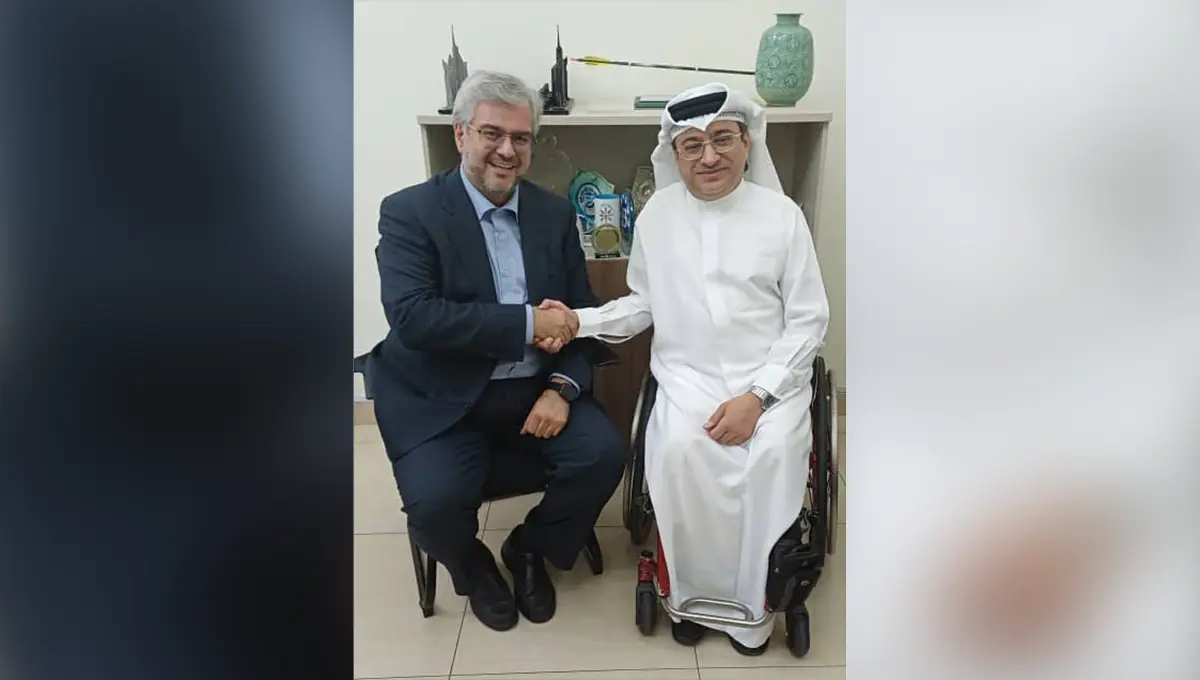 نشست سرکنسول ایران در دبی با رئیس پارالمپیک آسیا؛ تلاش برای تسهیل حضور کاروان ورزشی ایران در پاراآسیایی جوانان ۲۰۲۵