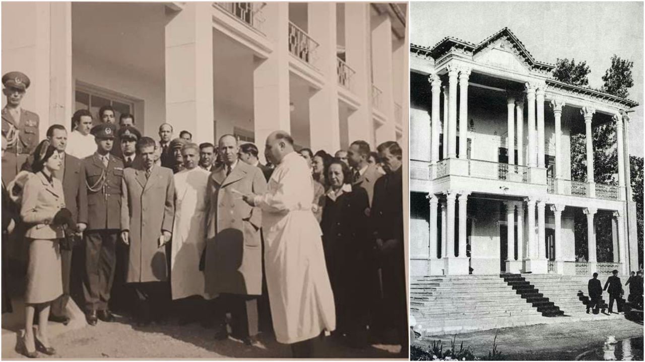 افتتاح آسایشگاه سل شاه‌آباد در کاخ دارآباد در سال ۱۳۱۶ (عکس)