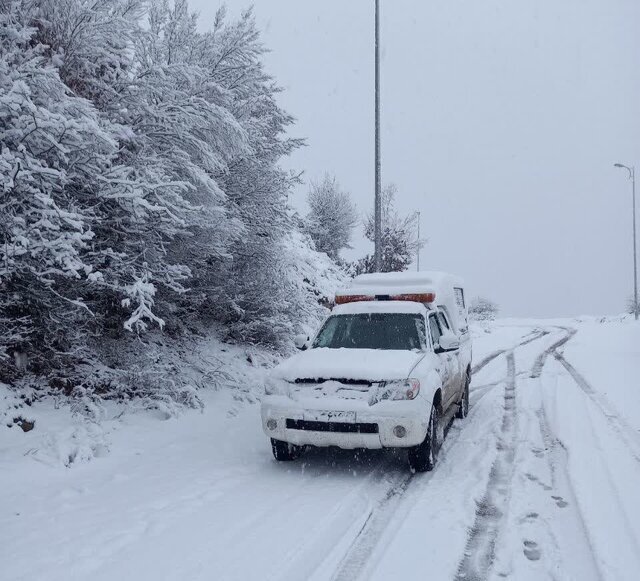 بسته شدن ۴۳ جاده روستایی در مازندران به خاطر بارش برف