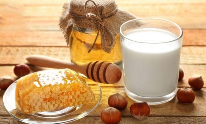 شیر و عسل برای چاقی صورت