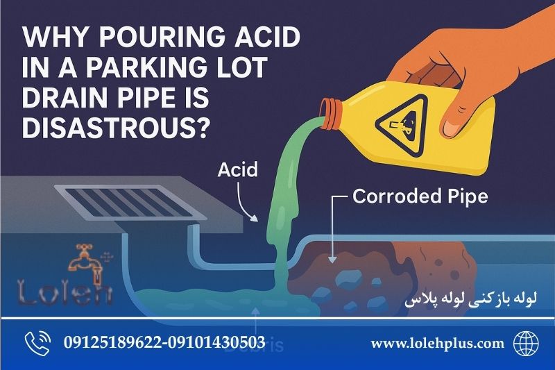 چرا استفاده از اسید در لوله پارکینگ فاجعه آمیز است؟
