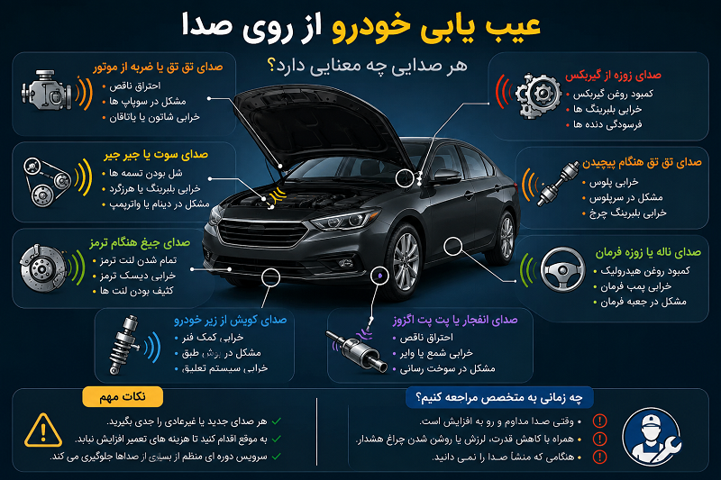 عیب یابی خودرو از روی صدا