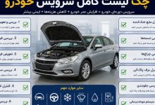 چک لیست کامل سرویس خودرو