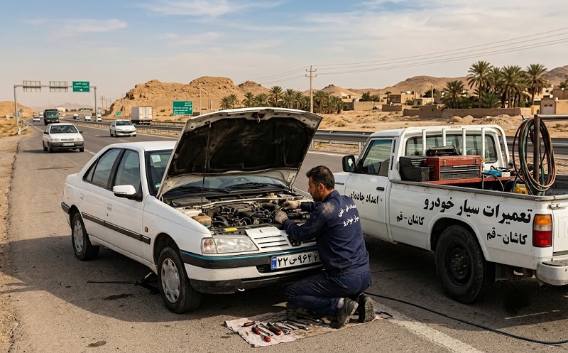 امداد خودرو کاشان قم
