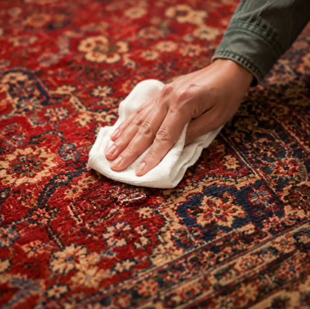 چای ریخته شده را سریع جمع کنید