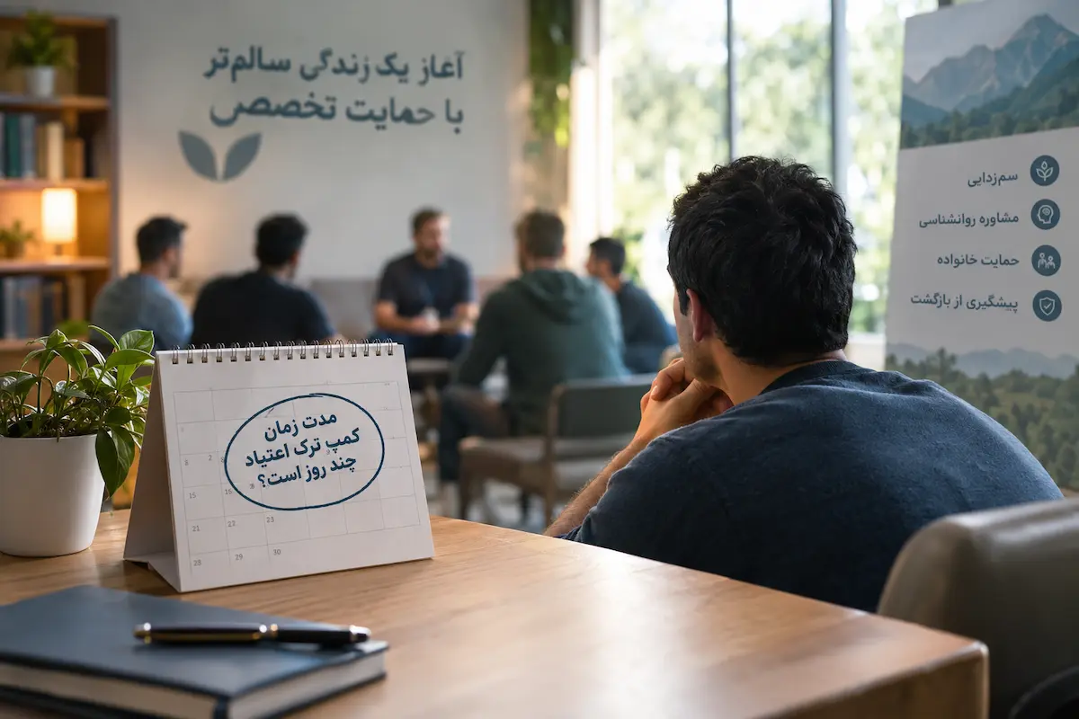 کمپ ترک اعتیاد چند روز است