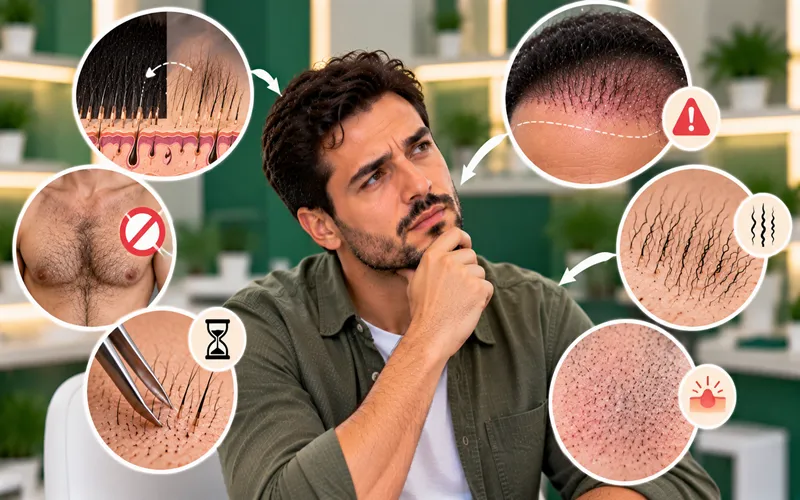 معایب و محدودیت‌های کاشت مو از بدن چیست؟