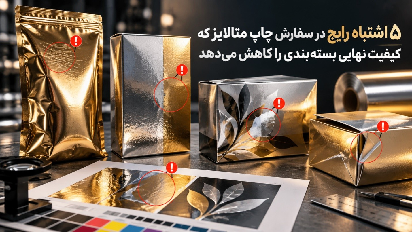 5 اشتباه رایج در سفارش چاپ متالایز