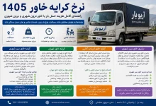 نرخ کرایه خاور ۱۴۰۵